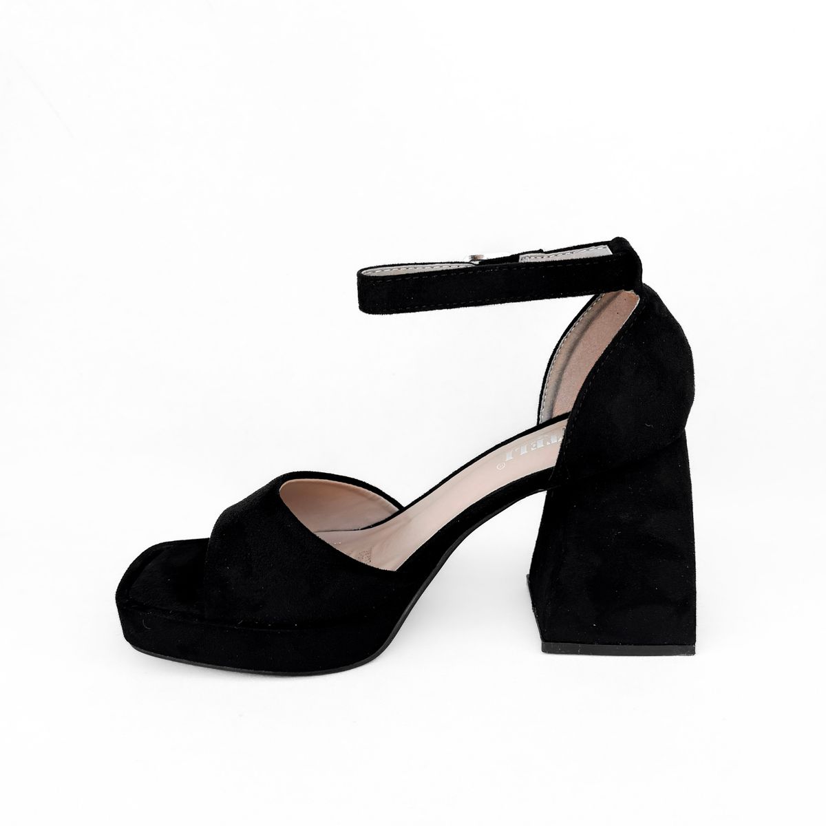 BOTELI - SANDALIA MUJER MAJU NEGRO GAMUZA BELLA MODA