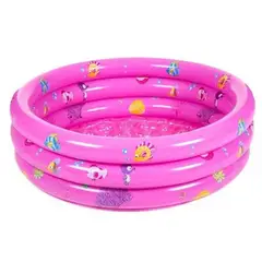 GENERICO - Piscina Inflable Plástico 3 Anillos 140 x 40 cm