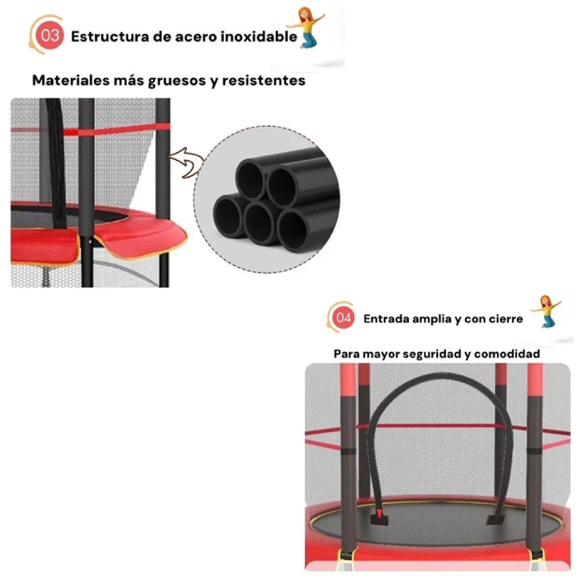 GENERICO - Mini Cama Elastica Pequeña Trampolin Para Niños140160