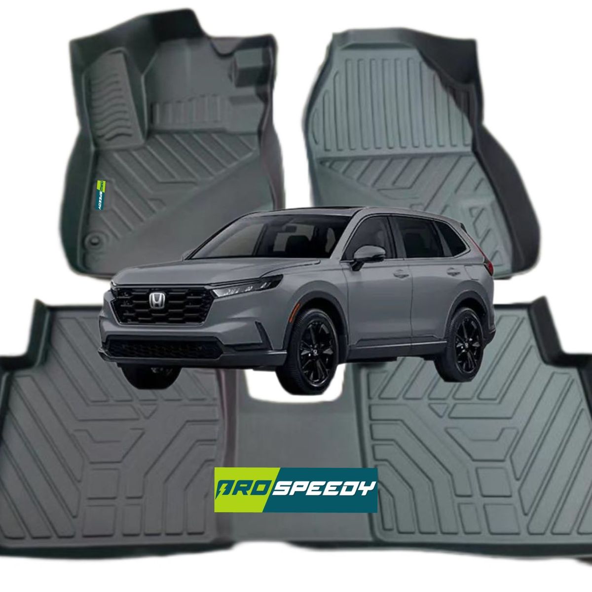 GENERICO - PISOS CALCE PERFECTO PROSPEEDY HONDA CRV 2023+ 3PIEZAS