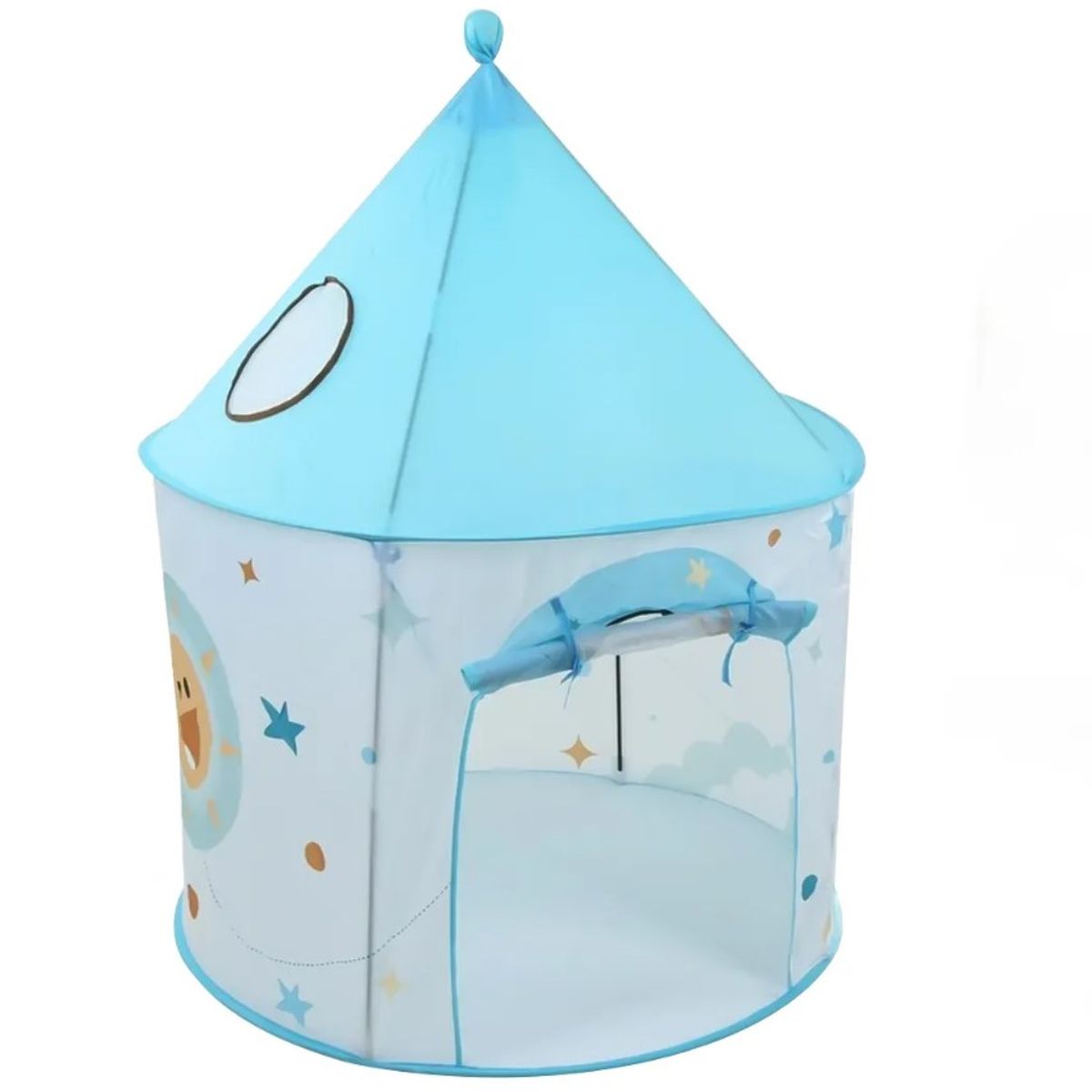 GENERICO - Carpa Castillo Infantil Plegable Cohete Celeste