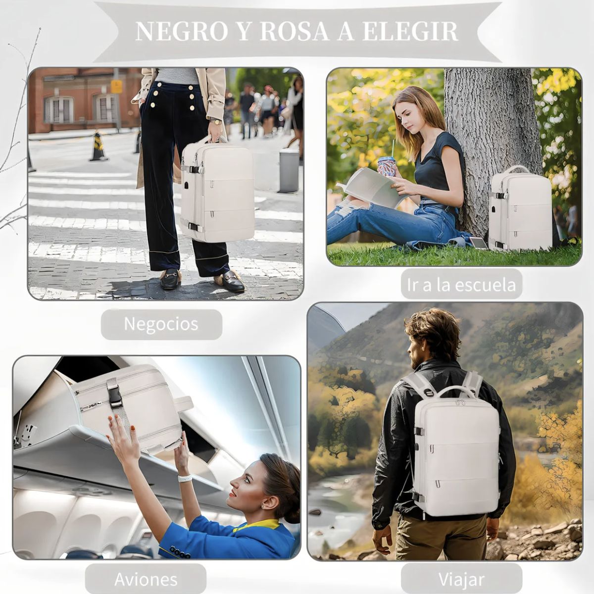 GENERICO - Mochila bolsos Impermeable de Viaje para avion Viral