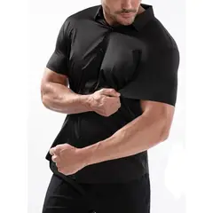 BLUE MOUNTAIN - CAMISA MANGA CORTA VERSATIL USO CASUAL Y FORMAL