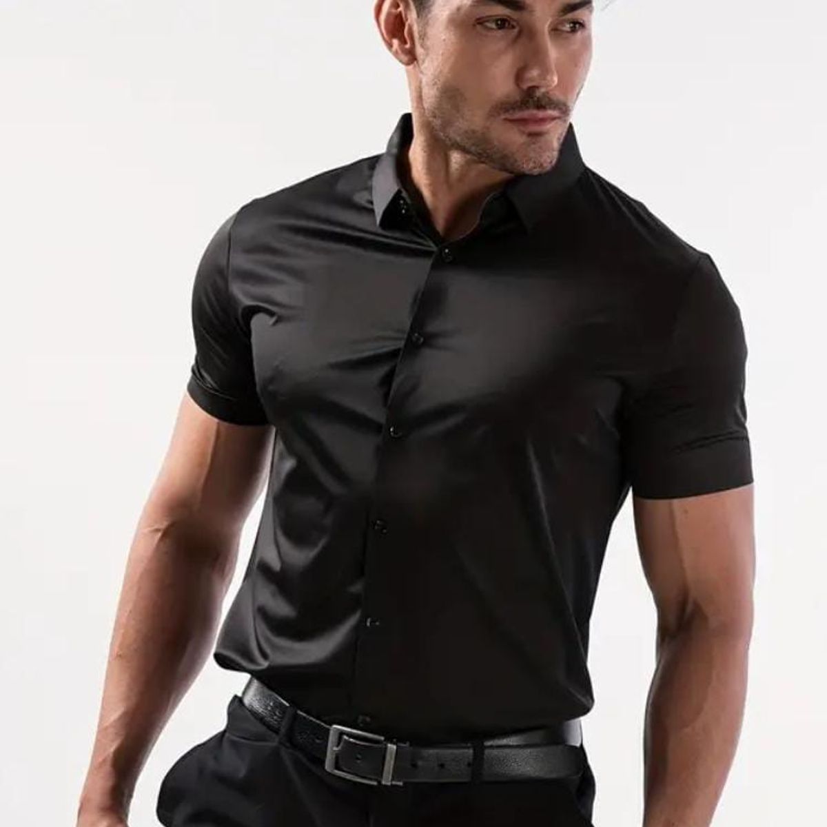 BLUE MOUNTAIN - CAMISA MANGA CORTA VERSATIL USO CASUAL Y FORMAL