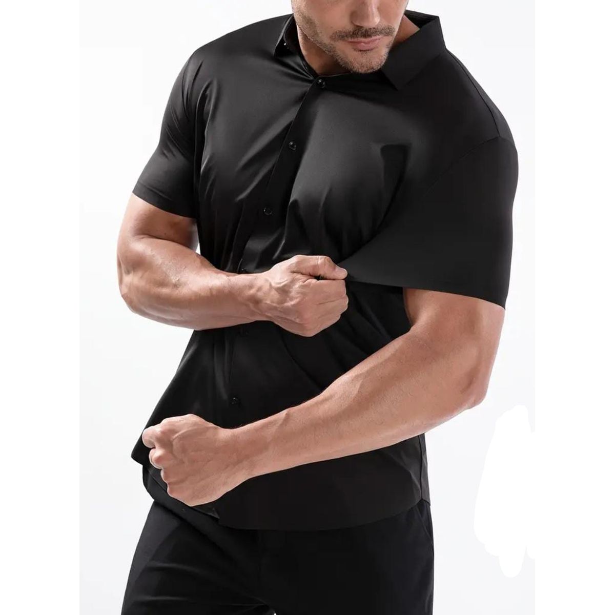BLUE MOUNTAIN - CAMISA MANGA CORTA VERSATIL USO CASUAL Y FORMAL
