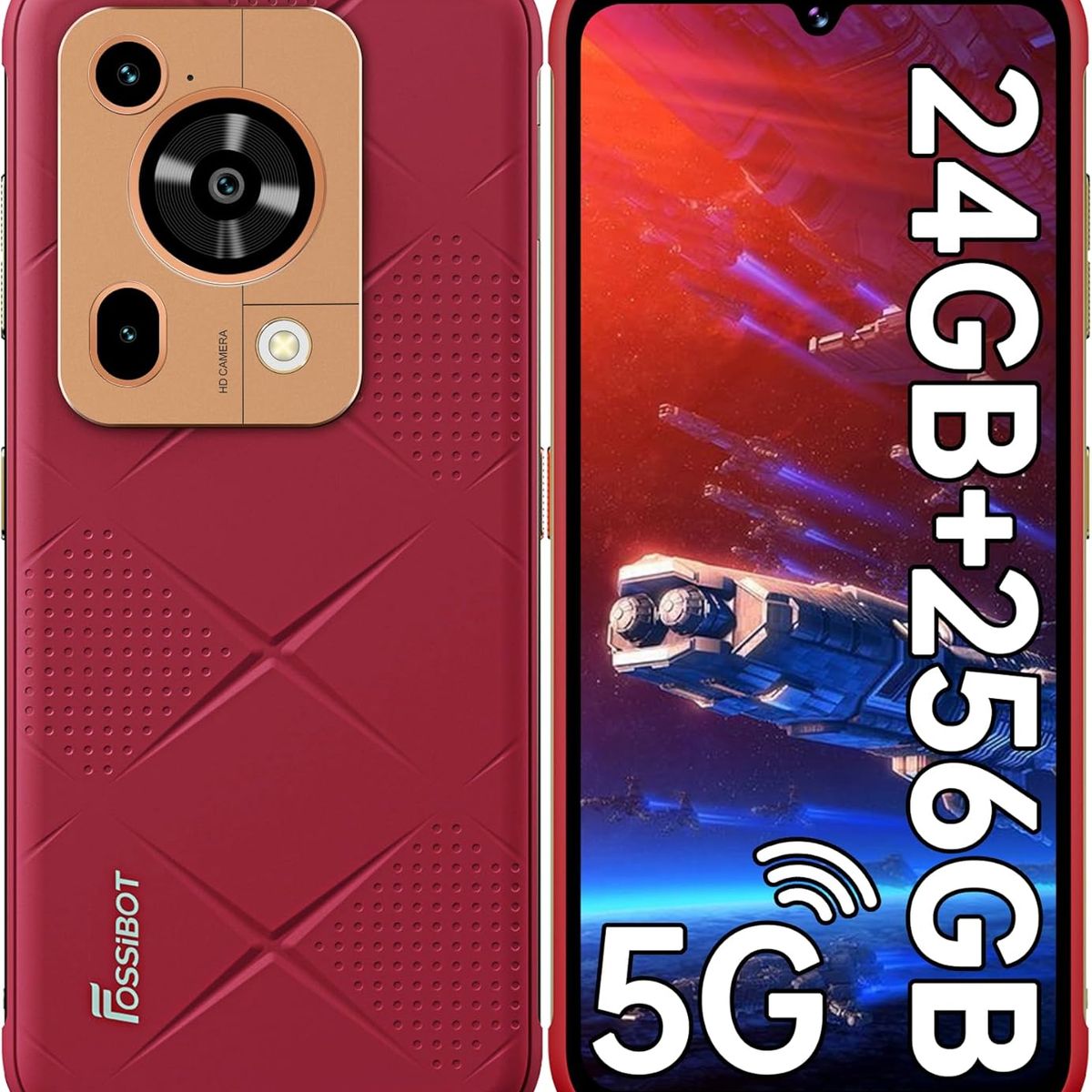 FOSSIBOT - FOSSiBOT F112 Pro 5G Celular 24GB+256GB-red