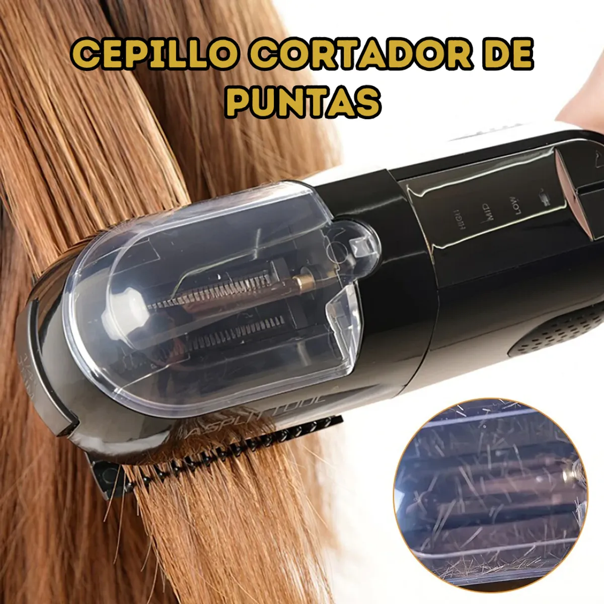 MOVI - Cepillo Cortador de Puntas Quemadas y Horquillas