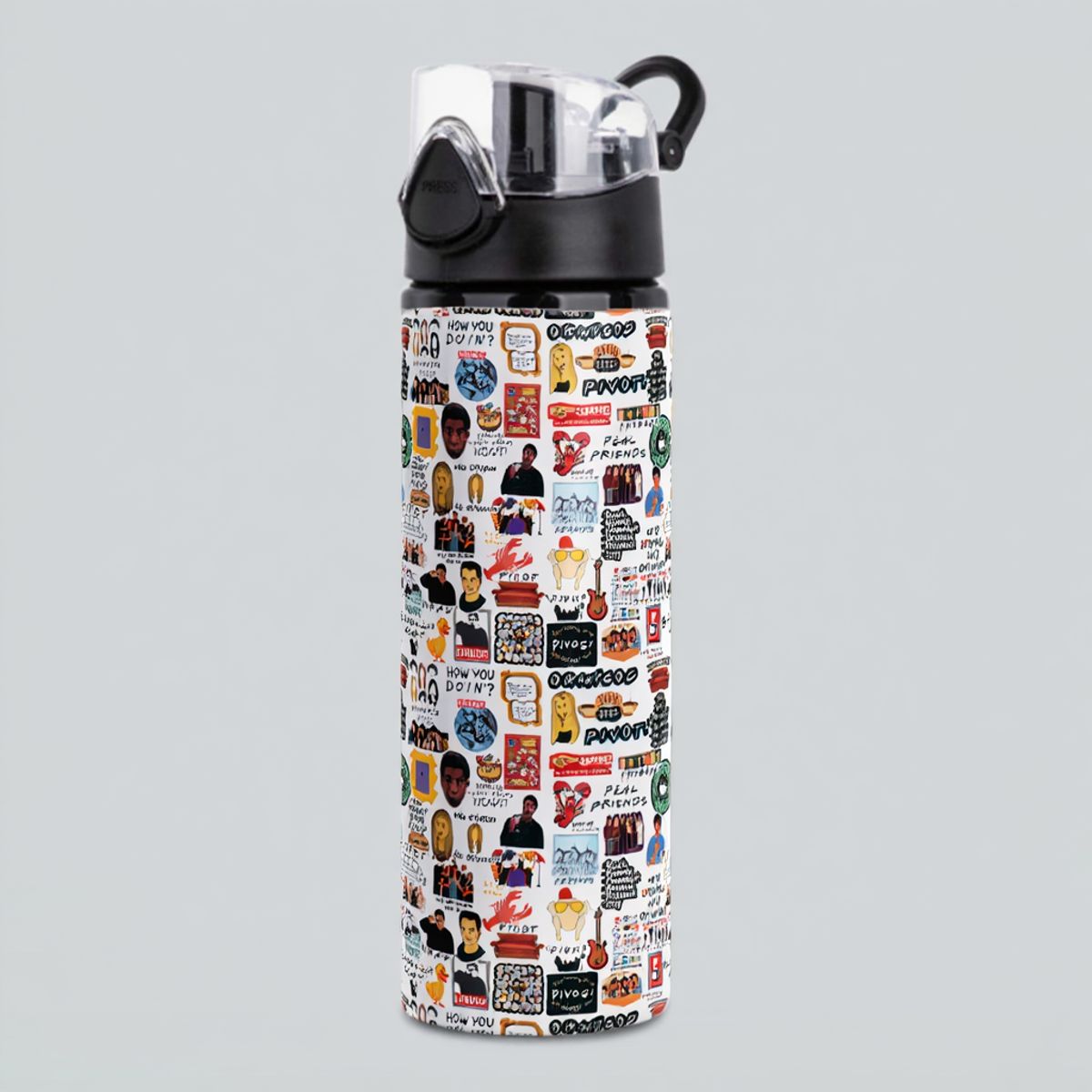 SM - Botella de Agua Friends TV Show - Termo - 750 ml Libre de BPA