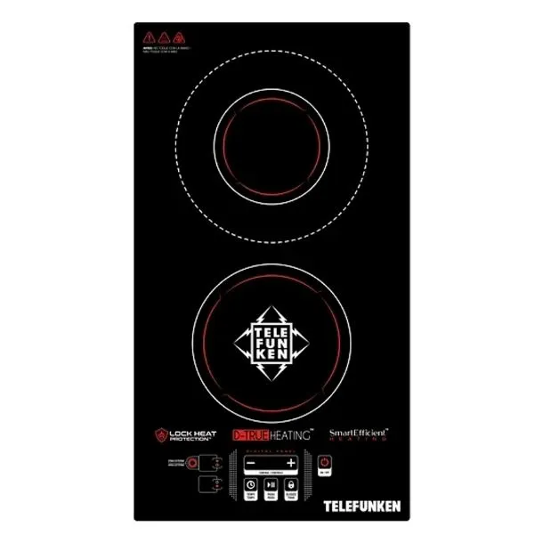 TELEFUNKEN Encimera Empotrada Vitrocerámica TF-AV2040 Cocina Eléctrica Vidrio