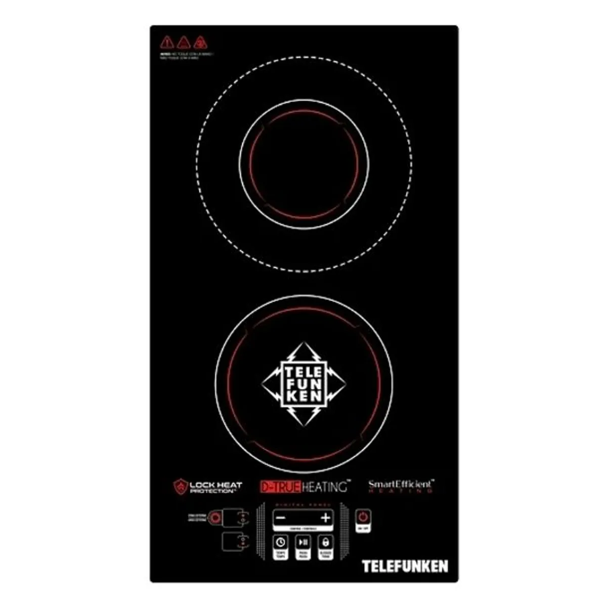 TELEFUNKEN - Encimera Empotrada Vitrocerámica TF-AV2040 Cocina Eléctrica Vidrio