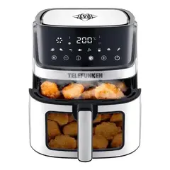 TELEFUNKEN - Freidora de Aire Easy Fryer 6900 Acero/Negro Acero Inoxidable