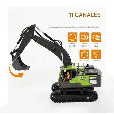 Imagen 2 del producto RETROEXCAVADORA CONTROL REMOTO 11 CANALES BATERIA RECARGABLE