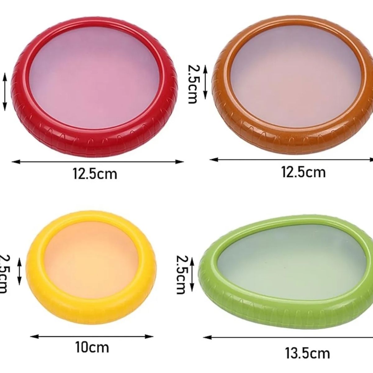 GENERICO - Contenedor Ahorro Alimentos Hermético Refrigerador 1 Unid Tomate