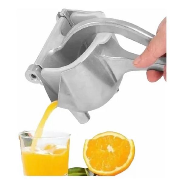 GENERICO Exprimidor Manual Para Diferentes Frutas Naranja Limón Otras Resistente Hierro Acero