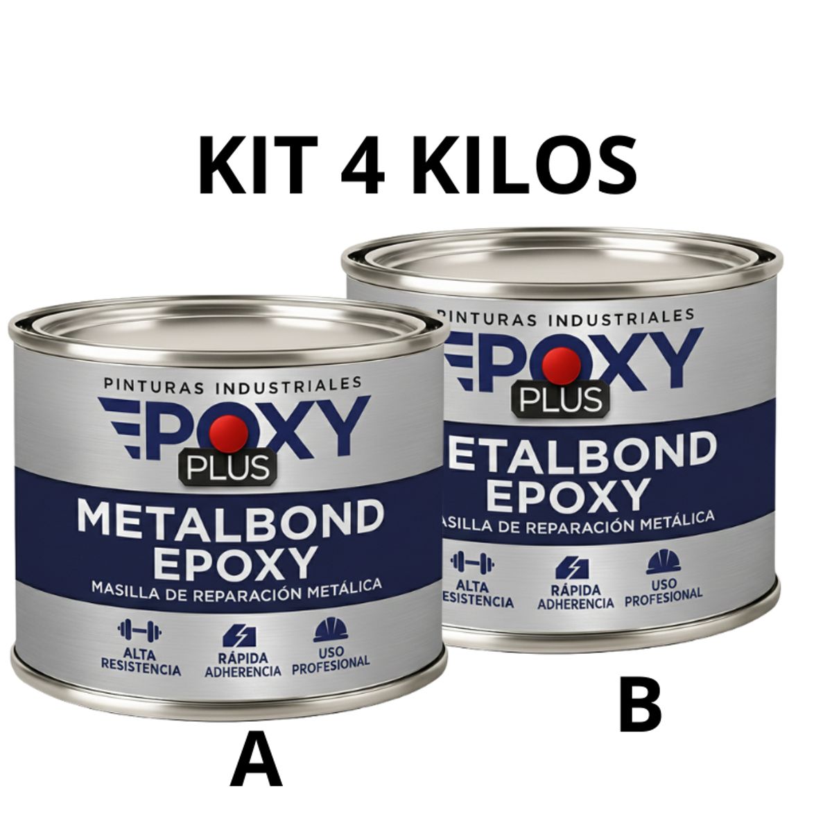 EPOXY - MetalBond Epoxy™️  Masilla de Reparación Metálica KIT 4KG