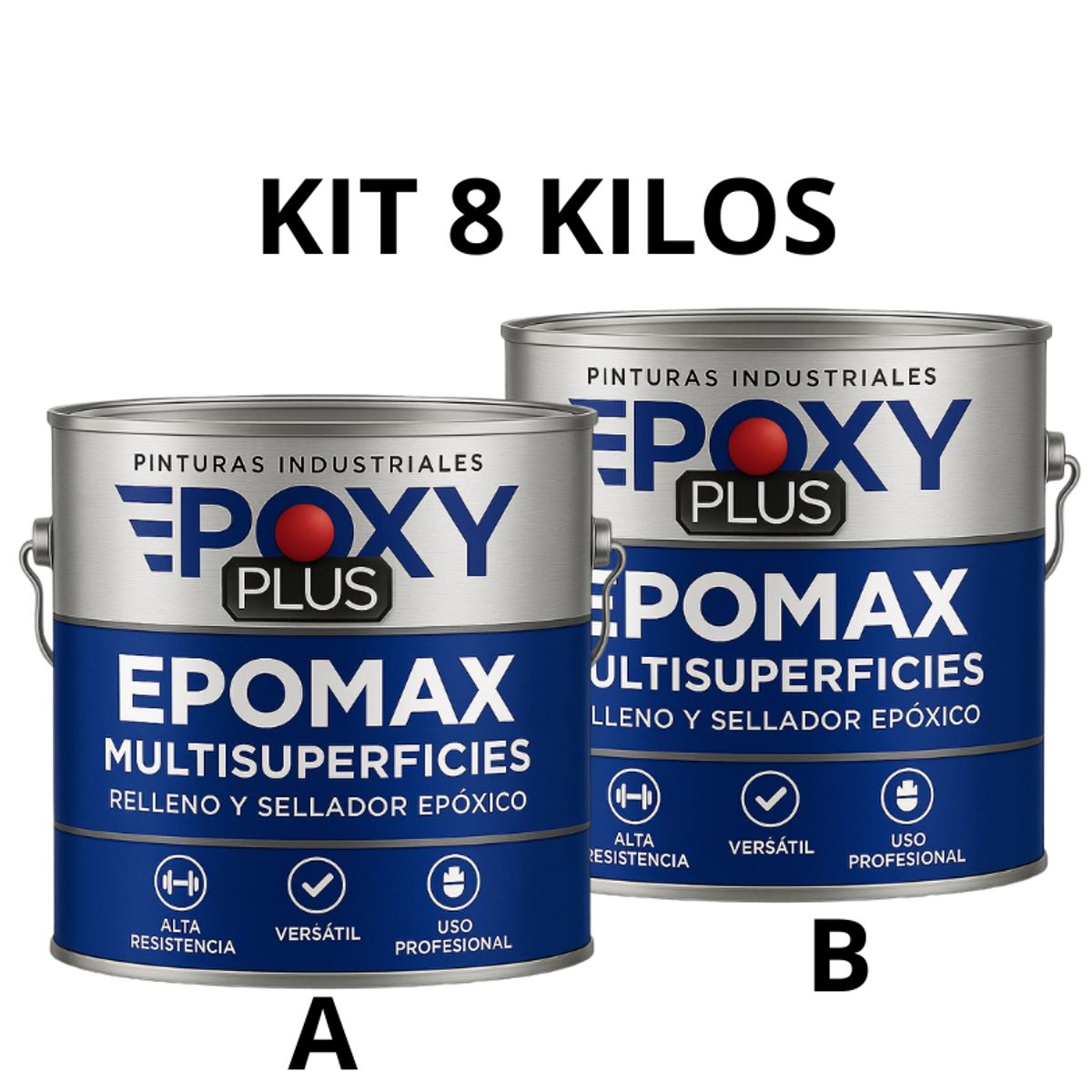 EPOXY - EpoMax Multisuperficies™️  Relleno y Sellador Epóxico  KIT 8KG