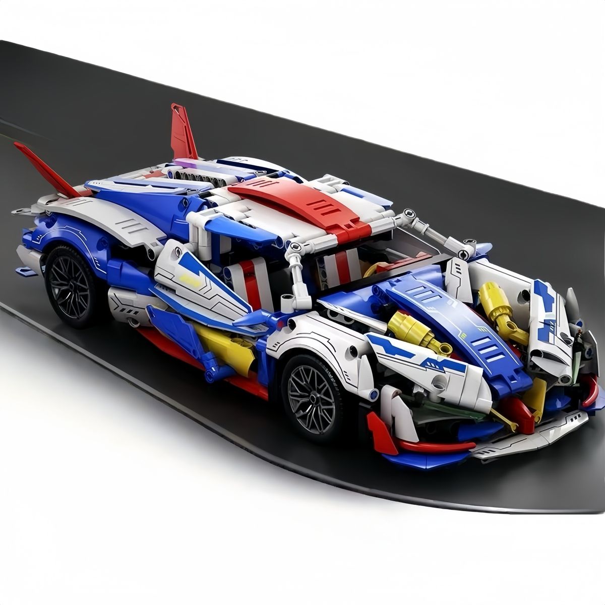 AZULAMAR - Juguete Bloques De Coche Carreras Deportivo Regalo Gundam Racer