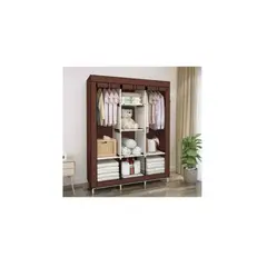 GENERICO - Practico Armario closet Armable Grande De Tela Ideal Para El Hogar cafe