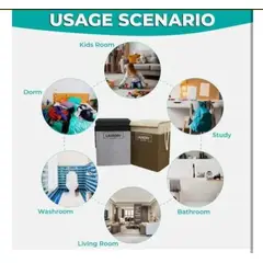 GENERICO - Cesto de Ropa Gris Canasto De Ropa