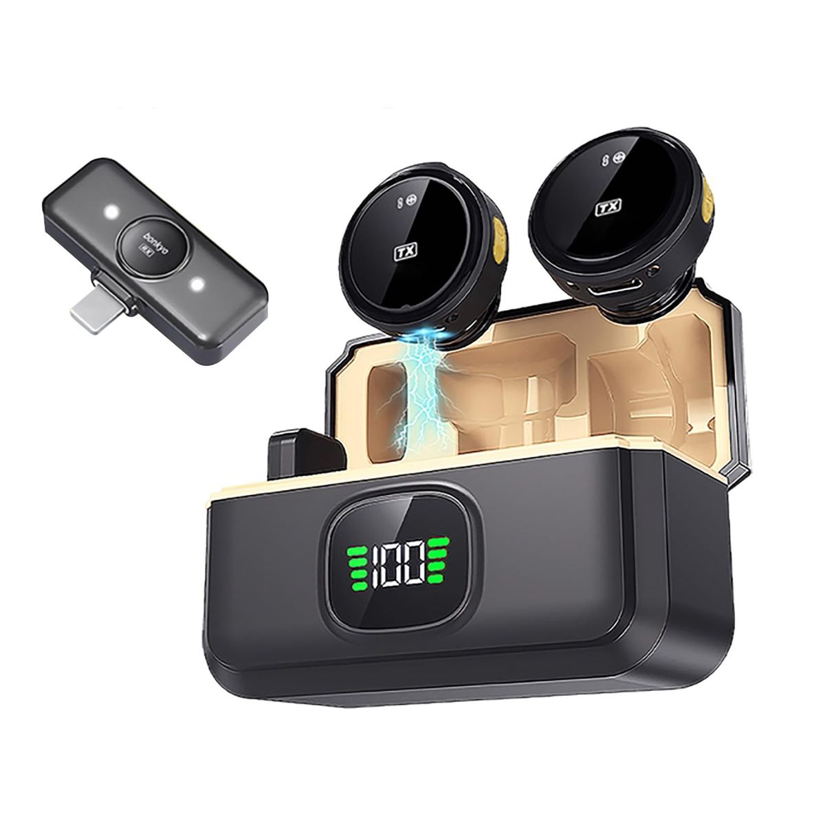 GENERICO - Micrófono De Solapa Inalámbrico Profesional