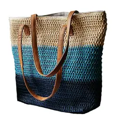 VIVAFELICIA - Bolso Tejido a Mano Violeta Azul