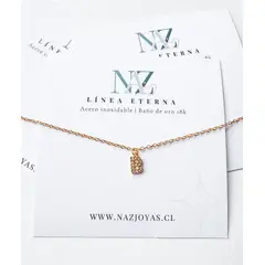 NAZ - Collar baño de oro con inicial B