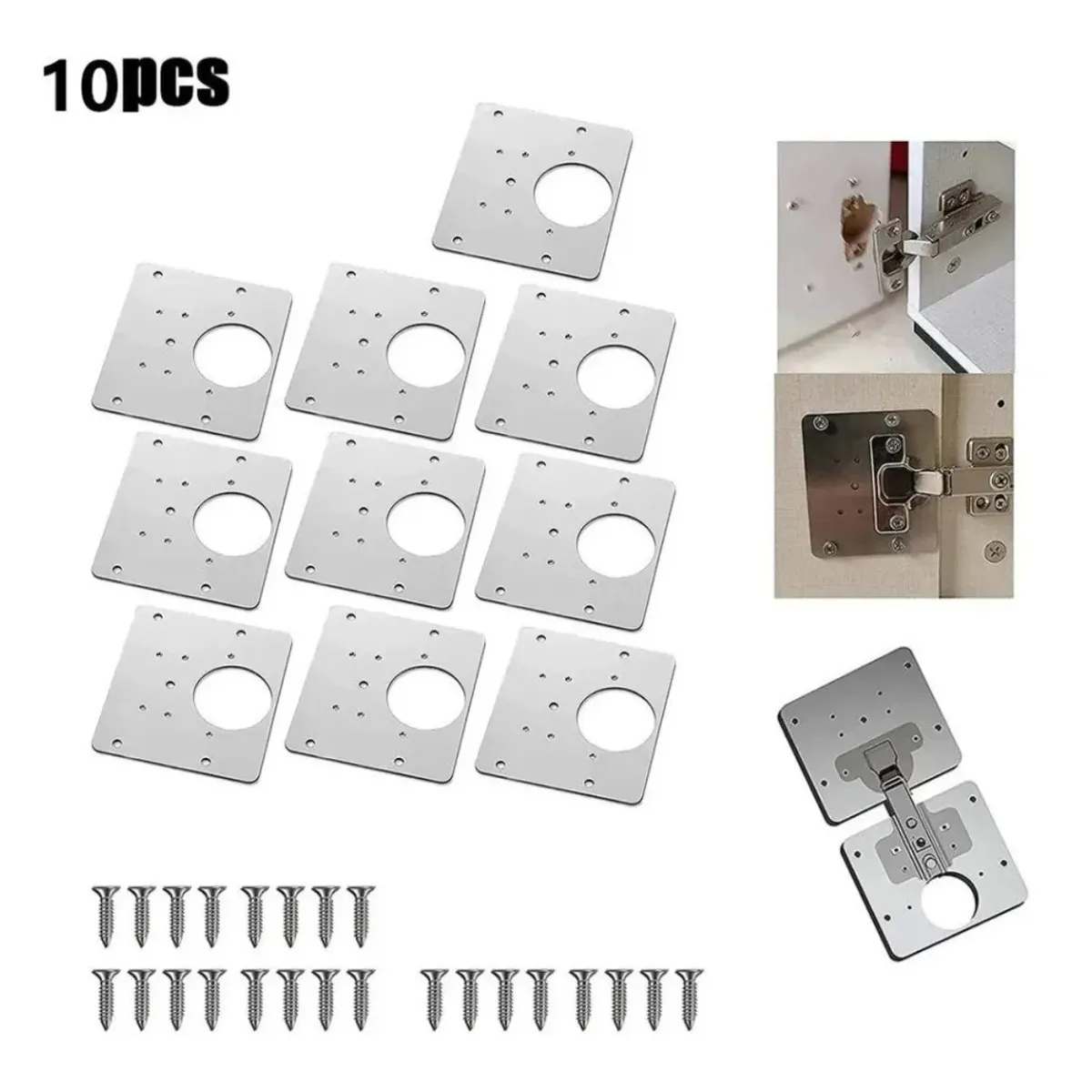 GENERICO - 10pz Herramienta Montaje Armario Muebles Reparación Bisagra