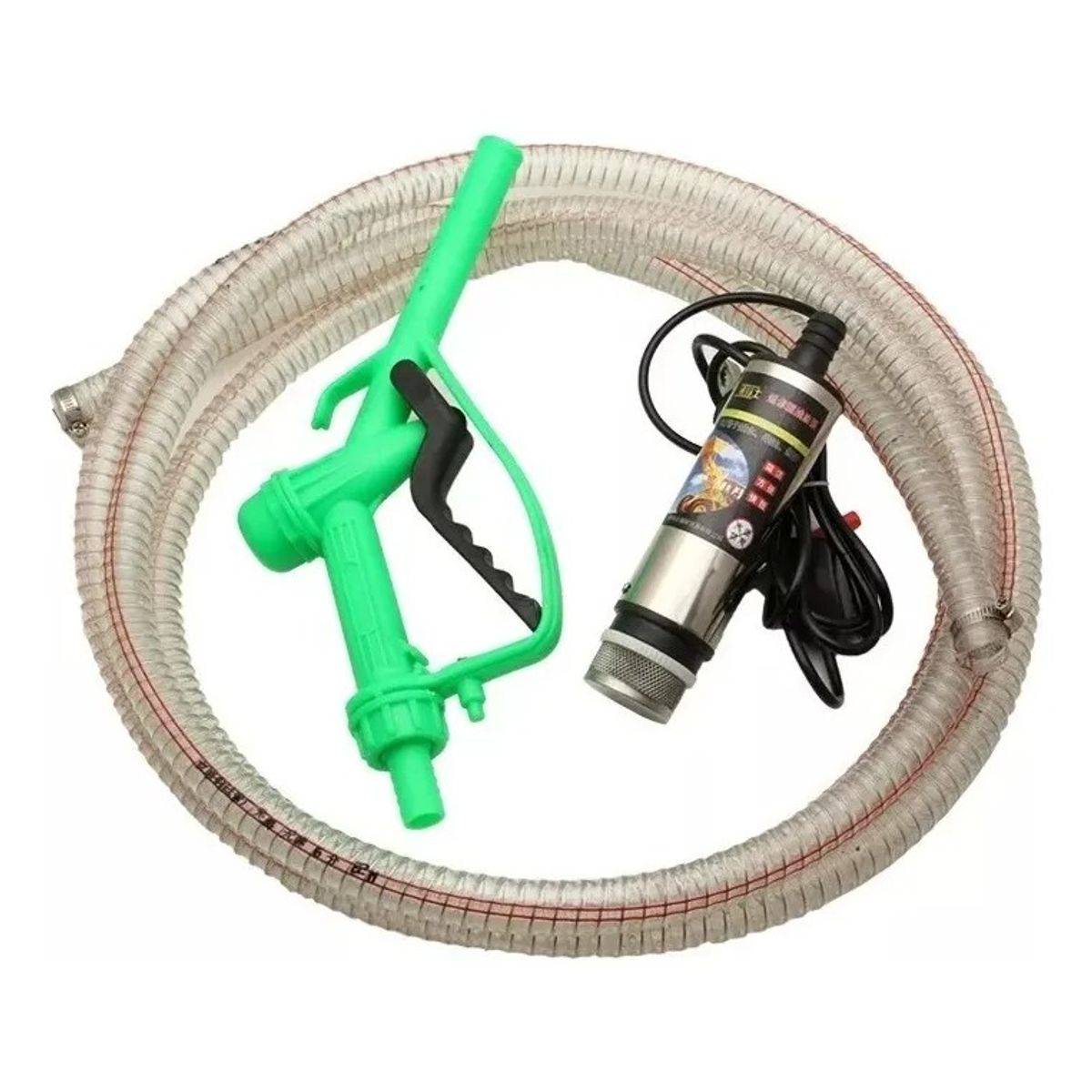 GENERICO - Kit Bomba Trasvasije Diesel Agua Bencina Combustible 12v