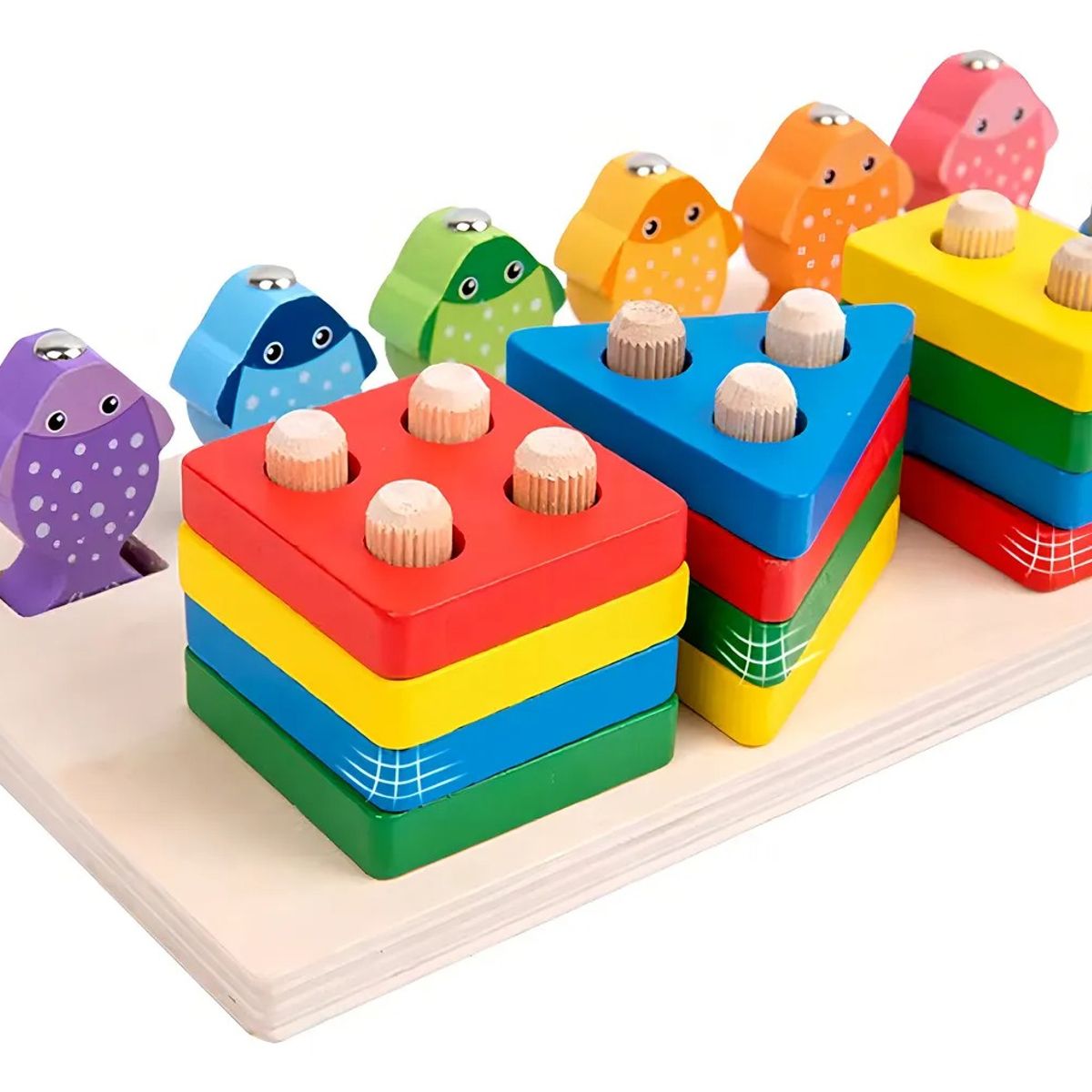 GENERICO - Juego De Pesca Magnético Y Encaje Juguete Madera Para Niños