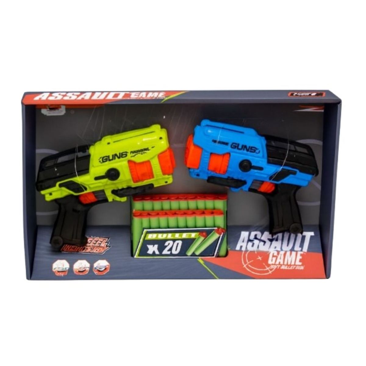 GENERICO - Set de Pistolas de Dardos Assault Game