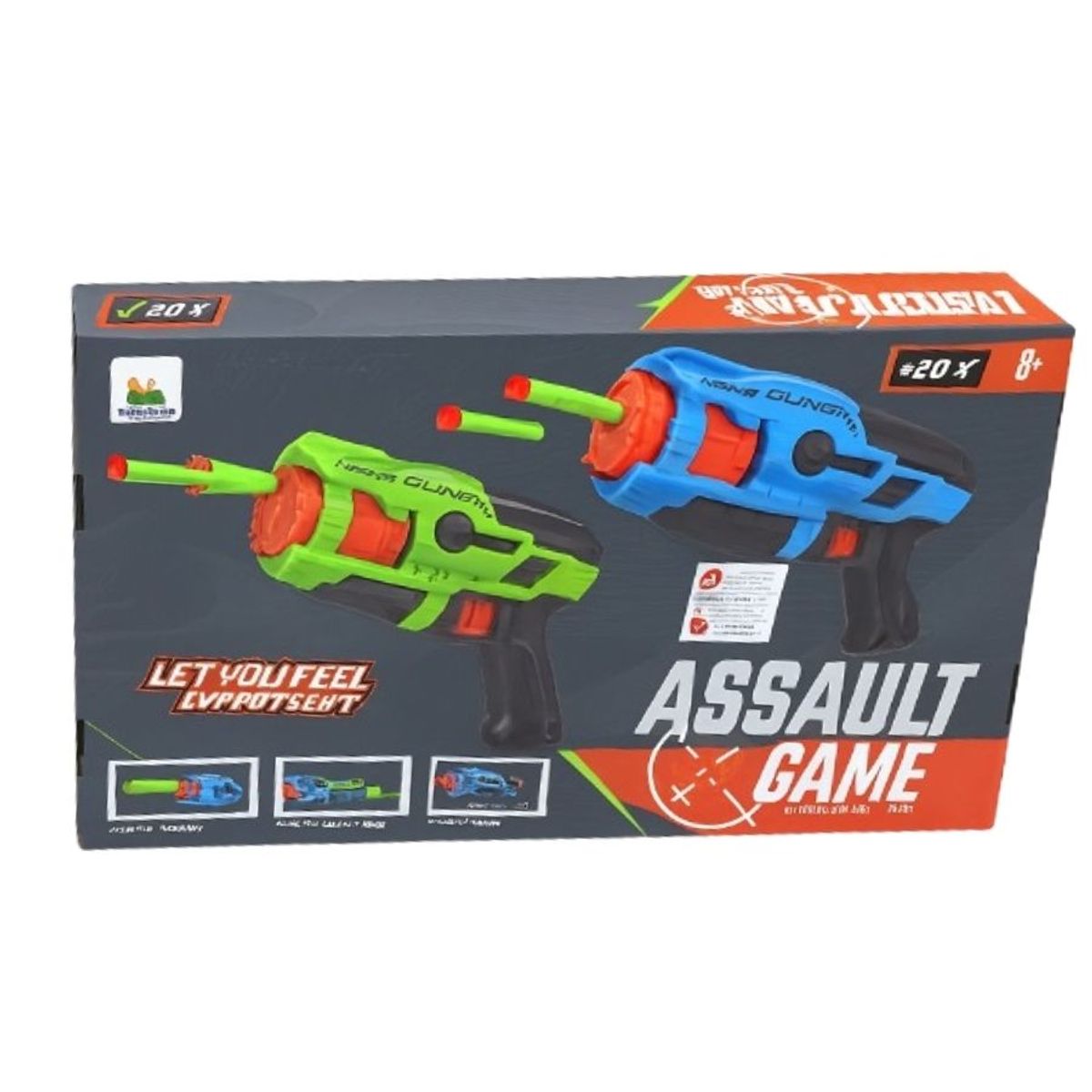 GENERICO - Set de Pistolas de Dardos Assault Game
