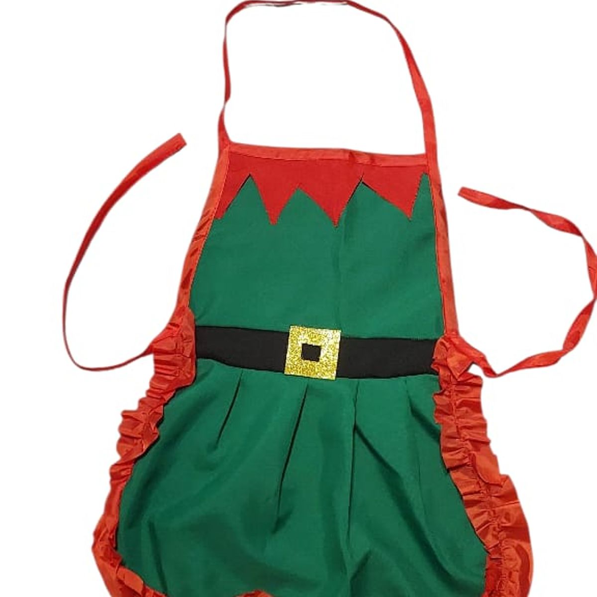 GENERICO - DELANTAL CHEF  NAVIDEÑO DUENDE NIÑAS