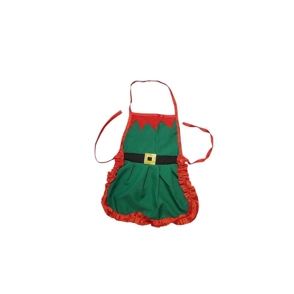 GENERICO - DELANTAL CHEF  NAVIDEÑO DUENDE NIÑAS