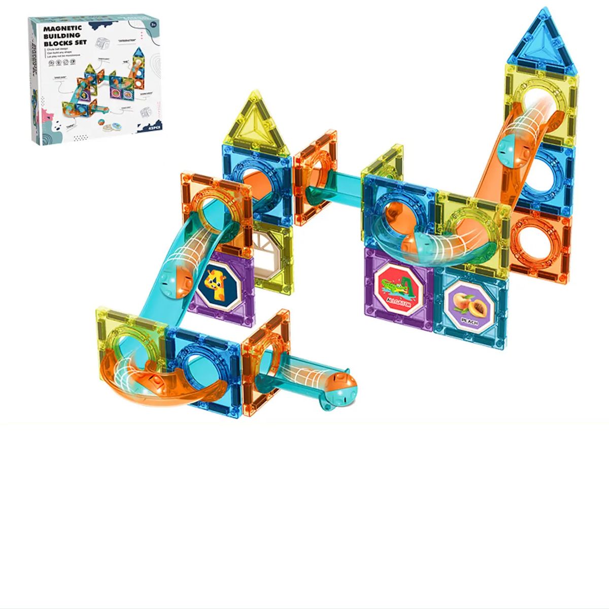 GENERICO - Juguete Magnético Diy Blocks 42 Piezas Imanes Imán