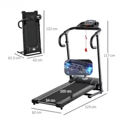 GENERICO - Caminadora Eléctrica Premium Plegable 6 Hp - Fitness En Casa