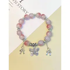 KIRAMA CLOTHING STORE - Pulsera con Cuentas de Vidrio y Charms