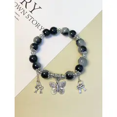 KIRAMA CLOTHING STORE - Pulsera con Cuentas de Vidrio y Charms