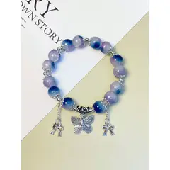 KIRAMA CLOTHING STORE - Pulsera con Cuentas de Vidrio y Charms