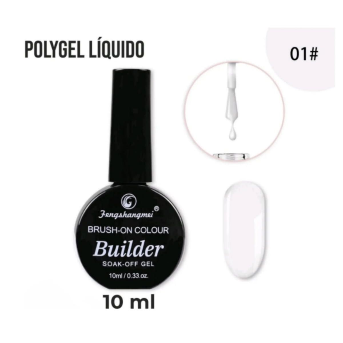 GENERICO - Builder Gel Constructor Extencion Uñas 10ml Color01