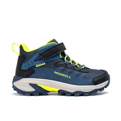 MERRELL - Botin Niño Moab Speed 2 Mid A/C Azul