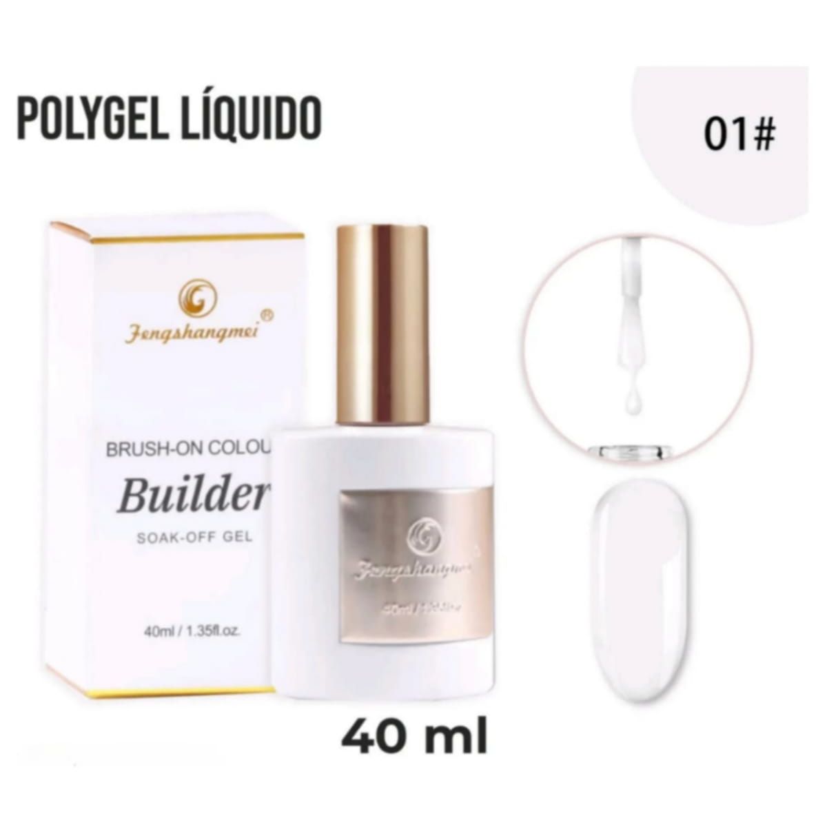 GENERICO - Builder Gel Constructor Extencion Uñas 40ml Transparente01