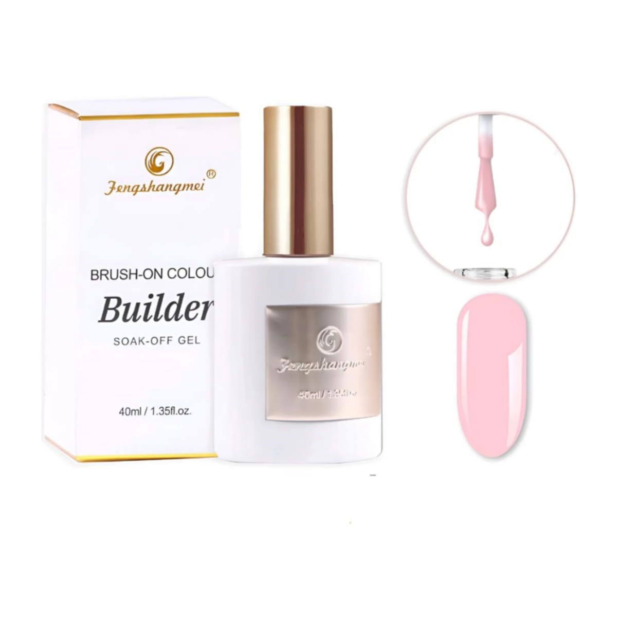 GENERICO - Builder Gel Constructor Extencion Uñas 40ml  Rosado 06