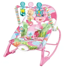 GENERICO - Silla Mecedora Para Bebé Música Y Vibración Rosada