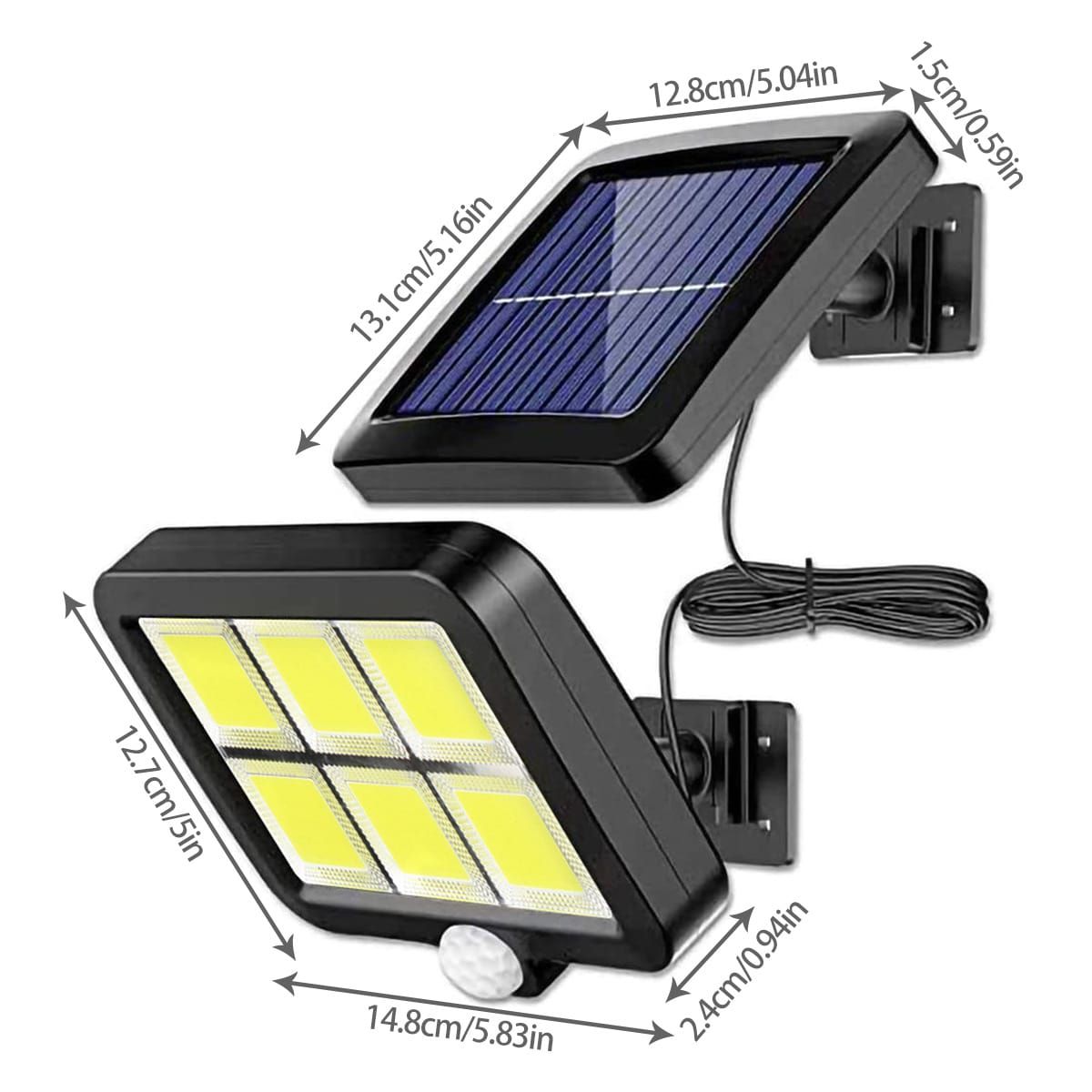 IRM - Foco Led Con Panel Solar Sensor de Movimientos