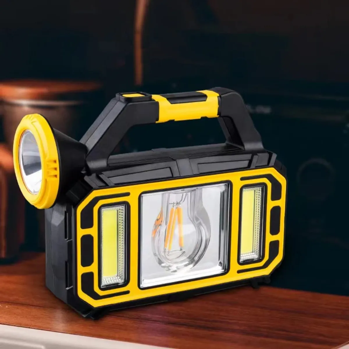 IRM - Linterna Led Solar Vintage Luz Fría y Cálida