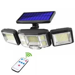 IRM - Foco Solar Triple Cabezal Control Remoto