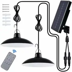 IRM - Lámpara Solar Doble Colgante 240W Con Control Remoto