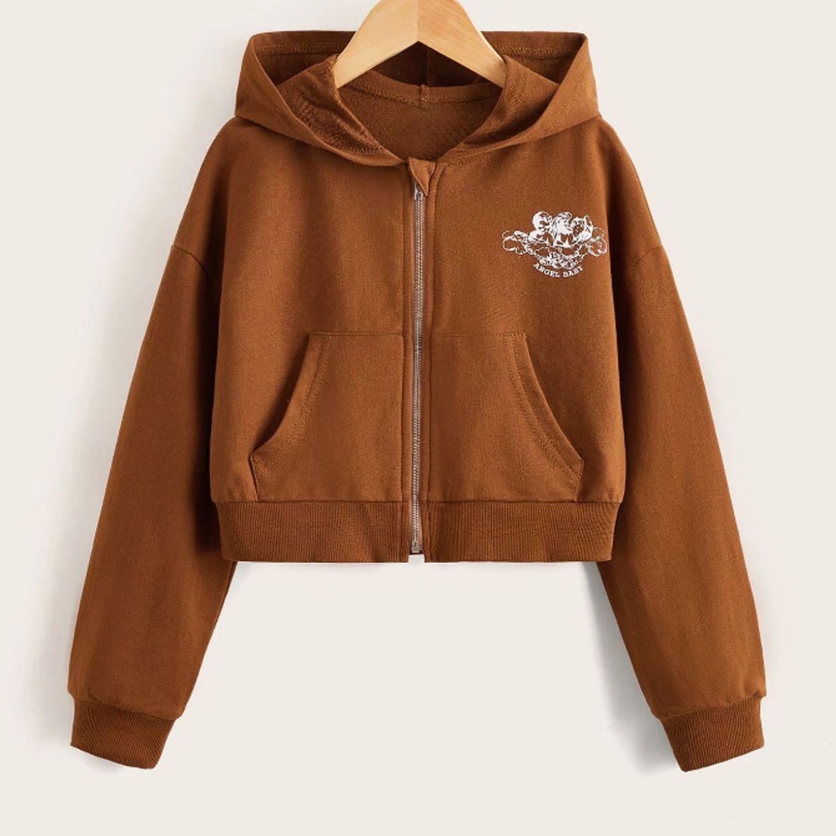 KIRAMA CLOTHING STORE - Chaqueta Crop con Capucha