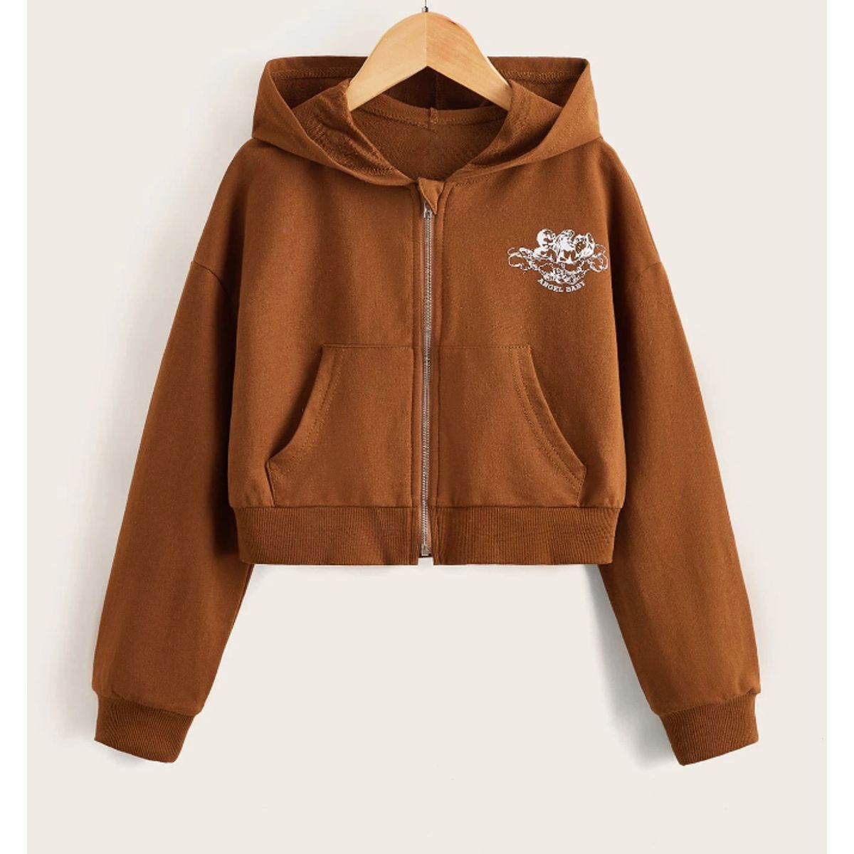 KIRAMA CLOTHING STORE - Chaqueta Crop con Capucha