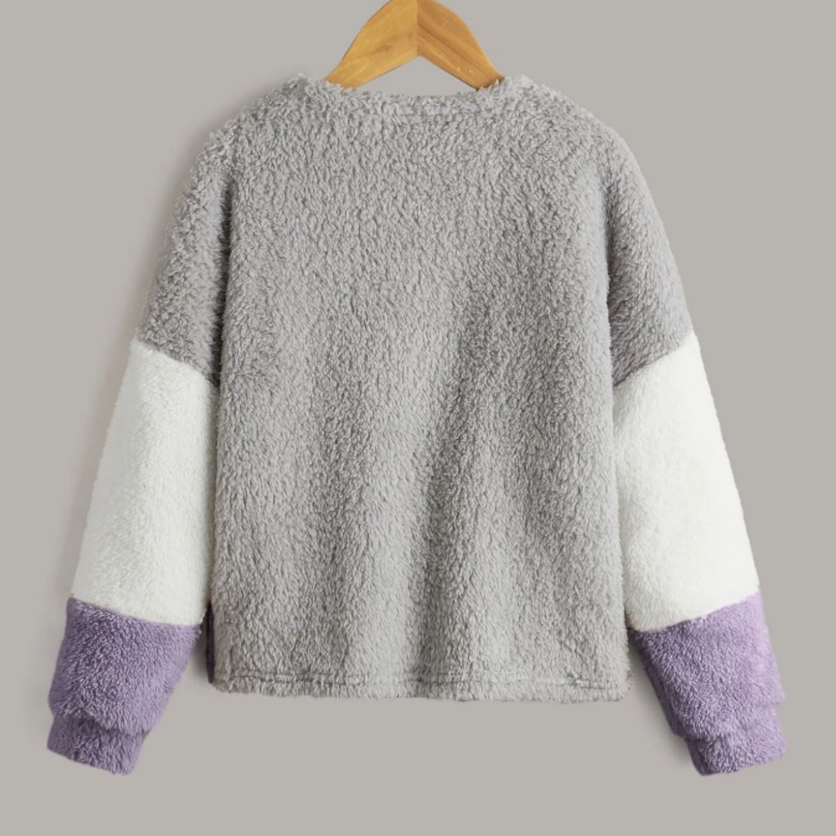 KIRAMA CLOTHING STORE - Pullover de Franela con Bloques de Color